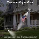 포싱커 올 뉴 솔라 스팟 라이트 야외 방수 20 LED 플래그 2가지 모드 경로 파티오 정원 나무 깃발 수영장용 랜드스케이프 스포트라이트(2팩... 