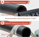 아키히사 T-볼트 호스 클램프 23-25mm OD 범위 304 스테인리스 스틸 파이프 스트랩 조절식 헤비 듀티 튜브 클램프(4팩 140-148mm 2pack... 