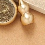 12동물 동전 열쇠고리 황금 박쥐 전통 부적 오복 행운 액세서리 풍수 재물 운수대통 키링 : 2꼬리별