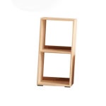 뚜기쩡이 H6322 2단 2칸 삼나무 낮은책장 예쁜책꽂이 인테리어책꽂이 : 뚜기쩡이