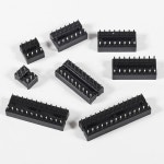 66PCS DIP IC 소켓 어댑터 솔더 타입 키트 6 8 14 16 18 20 24 28 핀 DIP6 DIP8 DIP14 커넥터 2.54mm 피치 : 순이픽샵