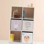 뚜기쩡이 H6296 3단 6칸 심플 낮은책장 박스수납장 수납정리함 거실책장 : 뚜기쩡이