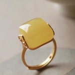 자연주의옥반지 청옥 옥 5종 오픈 링 레트로 우아한 패션 주얼리 : 하하닷컴