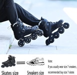 SKTYEE 여성용 프로페셔널 인라인 스케이트 고성능 롤러 성인 남성용 세탁 가능한 안감이 있는 편안한 통기성 스피드 레이싱 초급... 