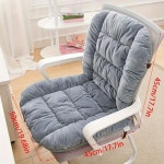 사무용의자 인테그레이티드 등받이가 있는 인체공학적 사무실 의자 쿠션  두꺼운 세탁 가능한 폴리에스터 시트 패드로 편안함과 지지력 제공... 