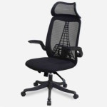 뚜기쩡이 J1352 헤드 메쉬 체어 블랙 컴퓨터용의자 등받이의자 : 뚜기쩡이