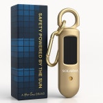 HerTime2의 Solarma | 여성용 태양광 개인 경보기 초강력 듀얼 사이렌 + LED USB-C 충전 가능 대학생 여행 달리기 부동산 중개업자를 위한... 