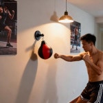 샌드백 헤비 듀티 데스크탑 복싱  미끄럼 방지 받침대가 있는 휴대용 펀칭 홈 짐 사무실 훈련 킥복싱 무술 복싱 훈련 장비 홈 짐 장비 복싱... 