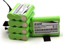 엘자르 (5팩) 3.6V 700mAh AAA Ni-MH 배터리 교체용 미들랜드 BAT3R BAT-3R AVP14 LXT600 LXT630 T51 T61 X-토커 워키 토키... 