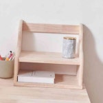 뚜기쩡이 H6921 고무나무 2단 책꽂이 400 서랍책꽂이 : 뚜기쩡이