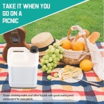 뚜껑이 있는 지코스 1갤런 플라스틱 용기 3개와 손잡이 반투명 사각 액체 저장 재사용 가능한 빈 캠핑용 물통 비누 세제 세정 용액 : 봄날의 기억... 