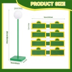 6개 8인치 가로등 기둥 중앙 조각 나무 24개 포함 친구 생일 장식 도시 도로 테마 파티 장식용 3D 공 모양 거리 표지판 소품 : 너의 하루에 피는... 