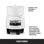 워링 커머셜 BJ120C 컴팩트 시트러스 착즙기 120V 5-15상 플러그 화이트 34온스 : 너의 하루에 피는 상점