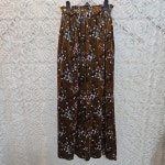 꽃무늬 따듯한 밴드 바지 여 27 J5952 : 스카이빈티지