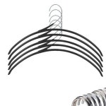 에스라인 미끄럼방지 옷걸이 곡선형 슬림 행거 정리 수납 의류 보관 클로젯 : 다온재몰