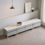 4colors 템바보드거실장 템바보드 2단서랍장 세트 수납거실장 : 엠에스엠원  쇼핑몰