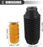 모토포르티 프론트 서스펜션 범프 스톱 쇼크 업소버 스트럿 부트 키트 PEUGEOT 307 308 20002012용 고무 No96362638809643387080 블랙... 