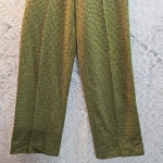 유럽 춘추 카키색 투톤 바지 여 27 J5949 : 스카이빈티지