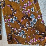 꽃무늬 따듯한 밴드 바지 여 27 J5952 : 스카이빈티지