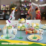 6개 8인치 가로등 기둥 중앙 조각 나무 24개 포함 친구 생일 장식 도시 도로 테마 파티 장식용 3D 공 모양 거리 표지판 소품 : 너의 하루에 피는... 