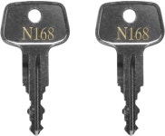 N168 에레비 교체 키 툴레 스키 화물 상자 지붕 캐리어 랙 및 크로스바용 카 - 코드 [2개] : Suit-Kr