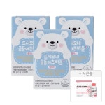 드시모네 곰돌이 츄어블 플러스(20억 아연 비타민D) 60정, 3개(증정품) : 랭글러로