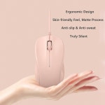 사무실과 가정을 쉽게 클릭할 수 있는 CORN USB 사일런트 유선 컴퓨터 마우스 1200DPI 프리미엄 및 휴대용 Windows PC 노트북 노트북(핑크)... 