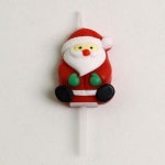 초 산타/10개/크리스마스/데코/장식/캔들/케익/토퍼/케이크 초 눈사람/10개/크리스마스/데코/장식/캔들/케익/토퍼/케이크/스노우맨 : 씨유니