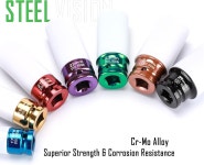 스틸 비전 1 /2 드라이브 러그 너트 임팩트 소켓 세트 7 PC 미터 17 19 21 22 23 24 및 27 mm Cr-Mo 합금 휠 컬러 코딩된 딥 3pc Metric... 