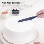 릴리빔 600F 내열 주걱 고온 식품 안전 세미리스 주방 실리콘 스크래퍼 세트 베이킹 혼합 스크래핑 교반 논스틱 조리기구 팬 볼(4Pcs 아쿠아... 