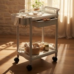 클리닉 처치 위생 드레싱카 간호 서빙 병원 의료용카트 2단 : 덧샘