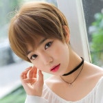 숏컷 스타일 가발 통가발 컷트 짧은 반가발 통가발 티안나는가발 숏컷가발 자연스러운가발 단발가발 패션가발 : 건영물산