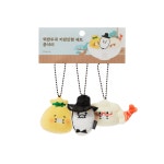 카카오프렌즈 춘식이 떡만두국 키링인형 3개 세트 열쇠고리 : 예나 스토어