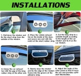 3개의 공기 배출구가 있는 EOHMAK 자동차 태양열 배기 팬 - 차량 환기 냉각 라디에이터 시스템(블랙) Black : 포인트푸딩