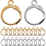 200개 하이포알레르기 프렌치 귀걸이 후크 레버백 이어와이어 오픈 루프 귀걸이 디자인 주얼리 제작 부속품 : 월드바이모얼