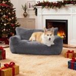 소형 중형견을 위한 러브펫 반려견 소파 침대 가득 채워진 스펀지 조립 필요 없음 PS581(뉴트럴 그레이) Mocha : 다온리에