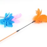 애견장난감 깃털 딸랑이 고양이 낚시대 장난감 움직임 유도 : Kitten Growth