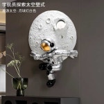 우주인벽장식 소품 꾸미기 비행사 벽 침실 입체 우주 달 조명 은색 행성 : 글로벌사무소