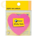 비비프린텍 | 루나앤비비 스티키노트 하트 50p 접착메모지대형 잘붙는메모 떡메모지소량 : 루나앤비비