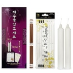 꿈꾸는비 제수용 양초세트 3호 제사상 향초 : 꿈비