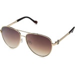 제시카 심슨 여성용 J5706 메탈 비행사 조종사 선글라스 UV400 보호 기능 - 여성용 화려한 선글라스, 60mm : 트랜잭션몰