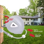 리트랙터블 가든 워터 호스 릴 수납 건 되감기 벽걸이 32피트 /65피트 /100피트(32피트) 32 Feet : 쇼핑메이트글로벌