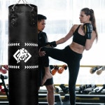 주폭스 펀칭백 체인 및 핸드 랩이 있는 4피트 무게의 무거운 가방 킥복싱 MMA 무에타이 가라테 홈짐 또는 피트니스용 5-in-1 복싱백 채워지지... 