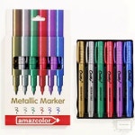 메탈릭마카 유성페인트마커 금속컬러 DIY공예 아트유성펜 0.5mm : 나야나샵