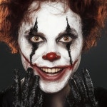 파미니파이 블랙 화이트 레드 페이스 바디 페인팅 1.01온스/pc 스펀지 3개 포함 클라운 조커 데빌 뱀파이어 스켈레톤 코스프레... 