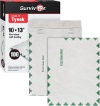 퀄리티 파크 R1590 서바이버 타이벡 USPS 퍼스트 클래스 메일러 10 x 13 화이트 100팩 10 x 13 : 글로벌하버샵