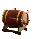 원목 미니 오크통 술디스펜서 컬러 와인통 펍 술통 5L 3L 맥주 A. 1.5L 와인 레드 : MONAFEEL