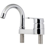 싱크대 온냉수수전 거위목 한개레버식 대붙이 주방수전 6개 : 오꾸테크