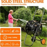 스페실라이트 가든 호스 릴 카트 75-150피트 길이의 보관 홀더... 세차 및 정원 물주기용 야외 워터 보관함 Black 21 inches : 쇼핑메이트글로벌