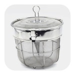 덕흥 스텐 멸치통 육수망 다시망 국물망 멸치망 2호 : 서림잡화철물